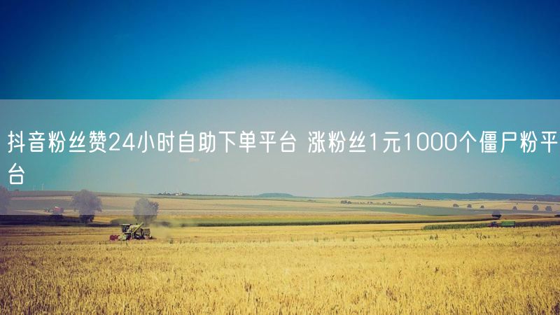 抖音粉丝赞24小时自助下单平台 涨粉丝1元1000个僵尸粉平台