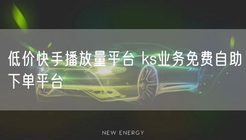 低价快手播放量平台 ks业务免费自助下单平台