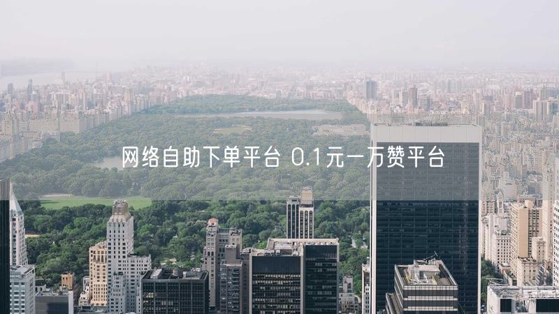 网络自助下单平台 0.1元一万赞平台